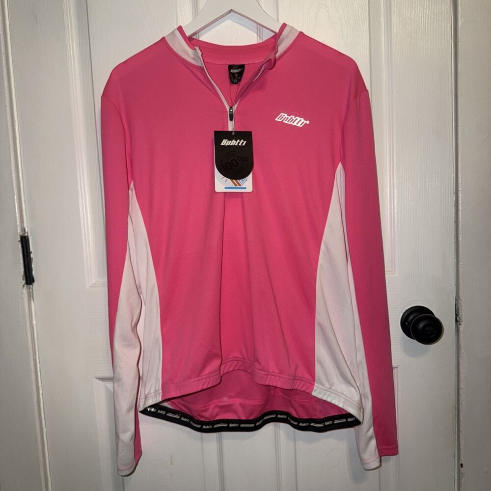 BPBTTI Women's Half Zipper Short Sleeve Cycling‎ Shirt with 3-Real Pockets XXL